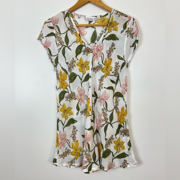 MASAI Colorful Floral Short Sleeve Top - Picture 1 of 8